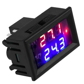 Temperature Controller - Digital Microcomputer Thermostat Temperature Control Switch Double Mode Fahrenheit Celsius with Sensor DC12V