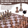 Magnetic Travel Chess Set, Folding Wooden Chess Board with Acrylic