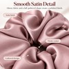Satin Scrunchie for Ponytails – Soft Elastic Hair Band for