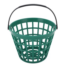 Golf Ball Basket Golfball Container with Handle Nylon Plastic Golf Ball Bucket Green Holds Up to 25pcs