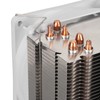 CPU Cooling Fan Professional Efficient 6 Tubes 3 Wires White