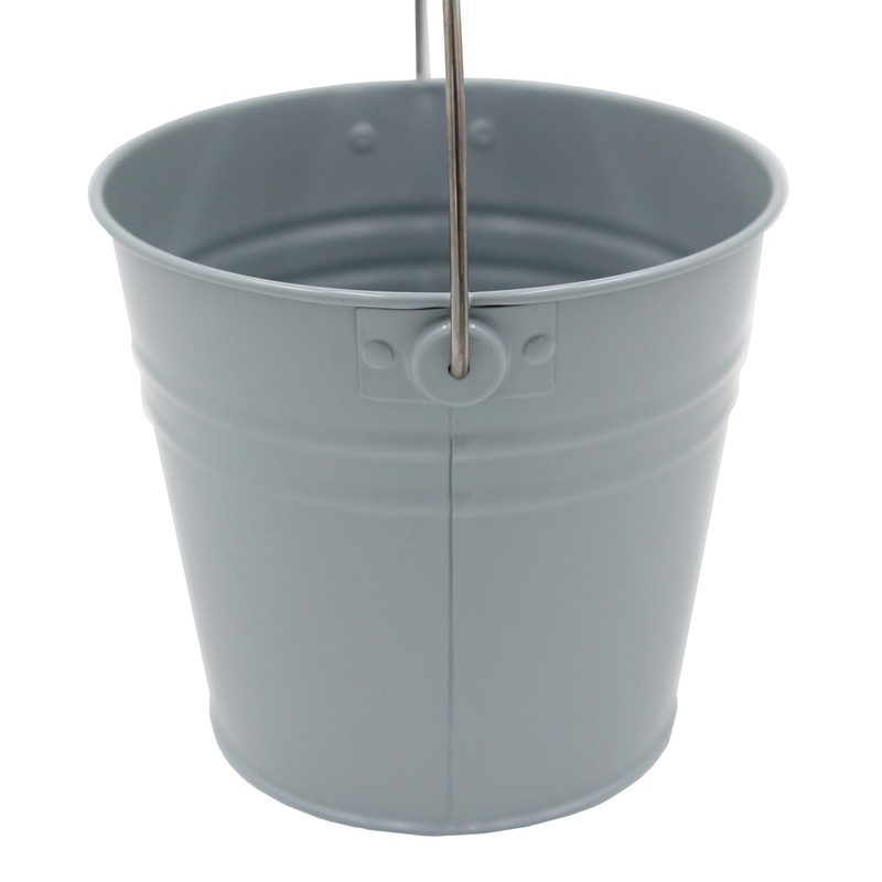 Small Metal Bucket/Pail Montessori Practical Life Material (Blue Ash)