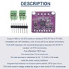 DAOKAI MAX31865 PT100 RTD-デジタルコンバータボード 3.3V/5V 温度熱電対センサーアンプモジュール Arduino用 -50～200℃ 0.5m PT100センサー付き