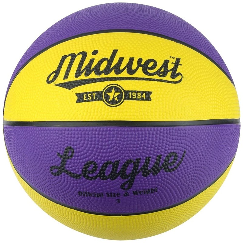 Midwest Unisex-Youth League Basketball, Black, 5