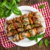PARENCE.- Set di 100 tubi di legno/grill, spiedini, frutta, verdura,