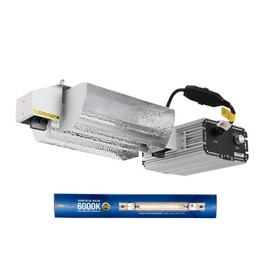 UltraGrow – Classic 1000W DE Double Ended HID Grow Light System with HID Bulb, Dimmable Ballast for Indoor Growing (Classic Open Reflector & MH)