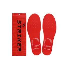 BMZ Soccer Performance Insole, Striker Levote, Red, XS (22.0-23.0) with toes for faster steps