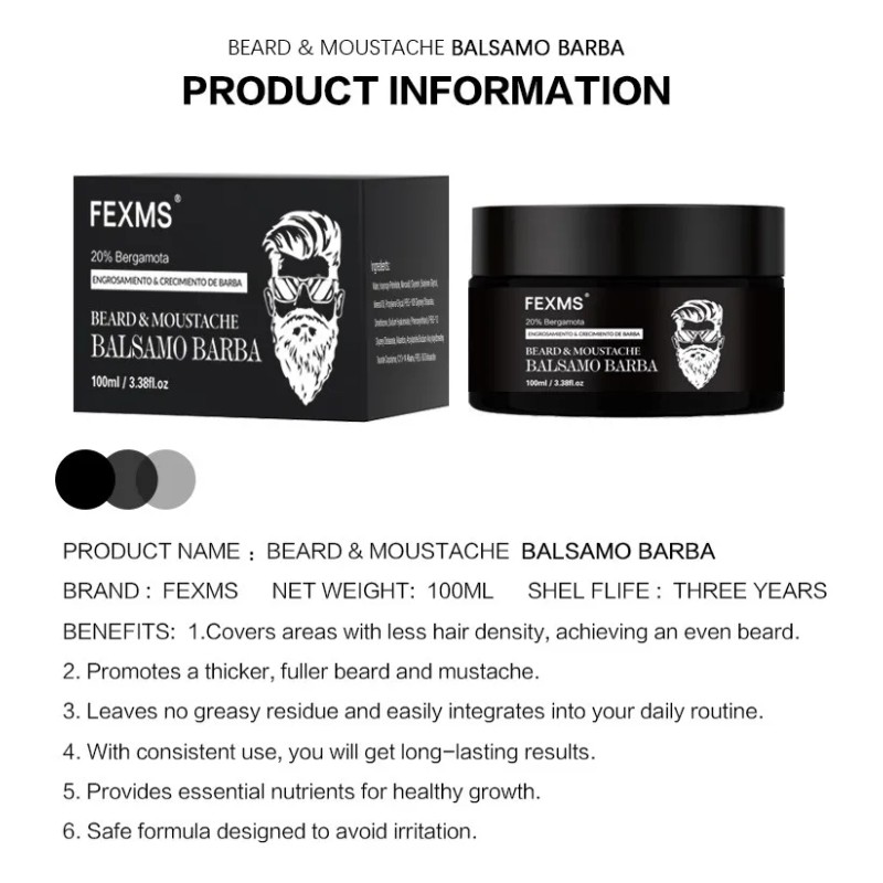 Mopoyat Bálsamo Ultra Potente Crecimiento Barba Fina