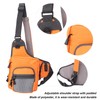 Polyester Multifunctional Fishing Tackle Crossbody Bag with Adjustable Shoulder Straps(Orange