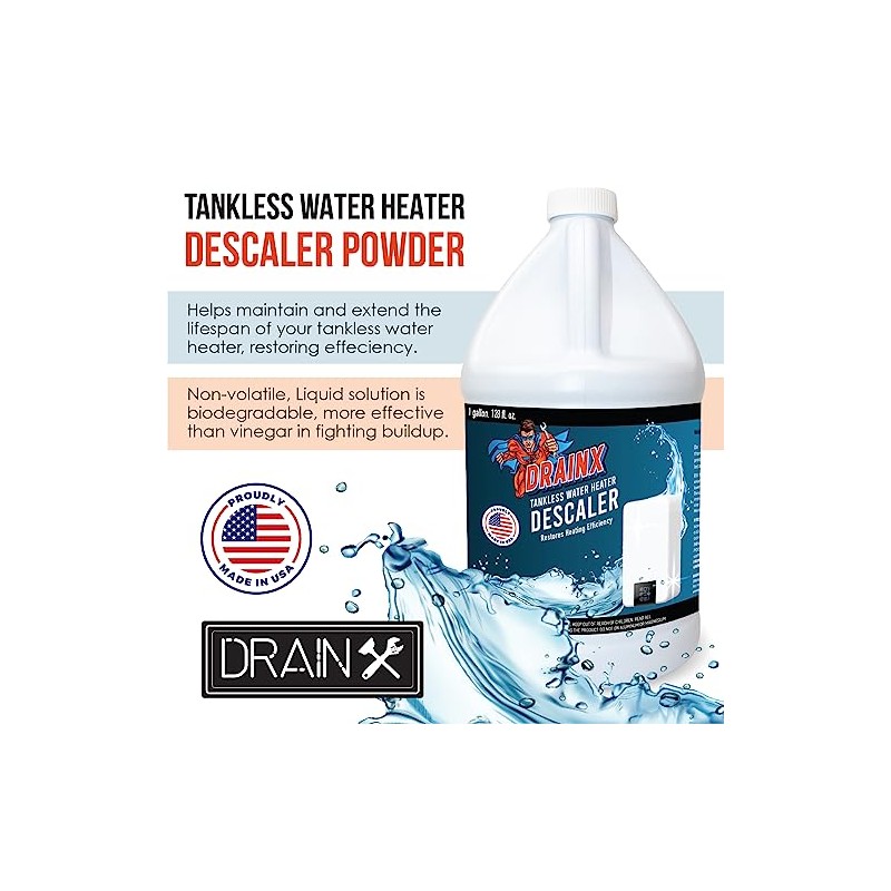 DrainX Tankless Water Heater Descaling Solution | Highly Effective Descaler