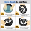 Amitor 2 Pack 10x2.5 Inner Tubes with 2 Tyre Levers,