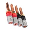 4pc Speaker Banana Plugs Connector Professional 4mm Pure Copper Heavy