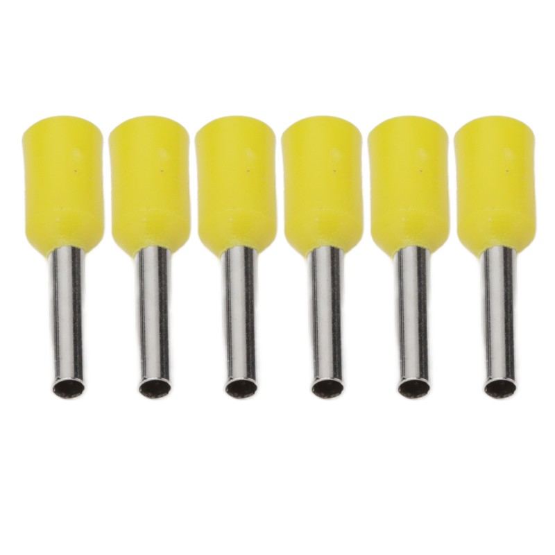 1000pcs E1008 Insulated Ferrules Terminal Copper PVC Pin Cord End