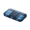 2 in 1 Portable Pill Organizer Pill Cutter Dustproof and