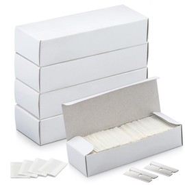 REXBETI 400PCS Single Edge Razor Blades, Industrial Scraper Razor Blades, One Edge Razor Blade, Replacement Box Cutter Blades, Suitable for Removing Labels, Decals, Stickers