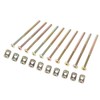 M6 Carbon Steel 120mm Furniture Bolts with Nuts Connector Fastener
