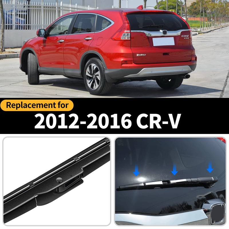 GARDIMU Rear Wiper Blade Assembly, Back Windshield Wiper Blades Arm