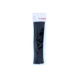 Spazzola ciniglia nera 4 mm x 30 cm. 50 unità.