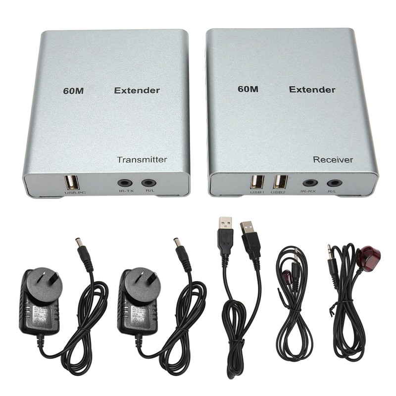 HD Multimedia Interface KVM USB Extender Over Cat5e/6 1080P HD