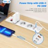 Ohuo Ohuo Tischsteckdose 3 Fach mit USB C PD 20W,