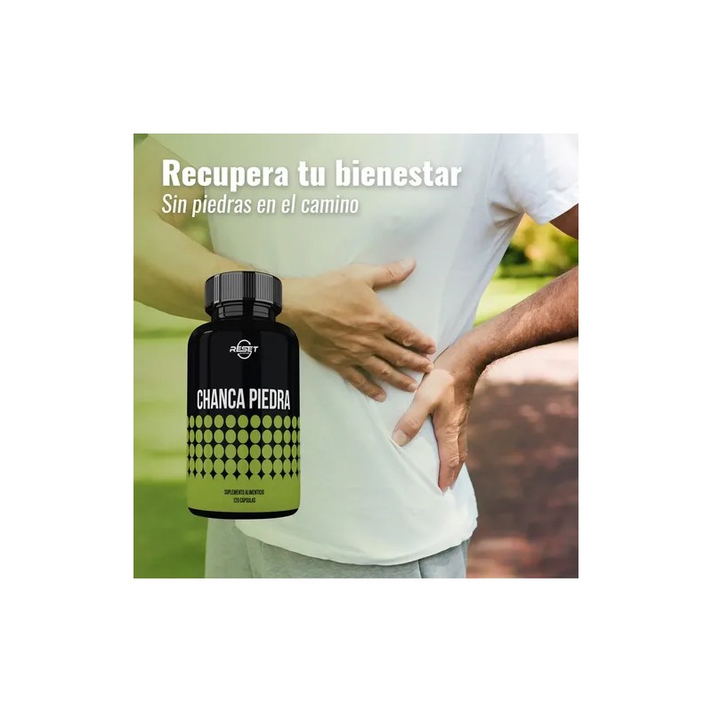 Reset Nutrition Chanca Piedra 1200mg Salud Renal 120 Cáps Sabor