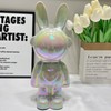 Hosoncovy Ceramic Rabbit Statue Ornament Figurine Rabbit Home Ornament Piggy