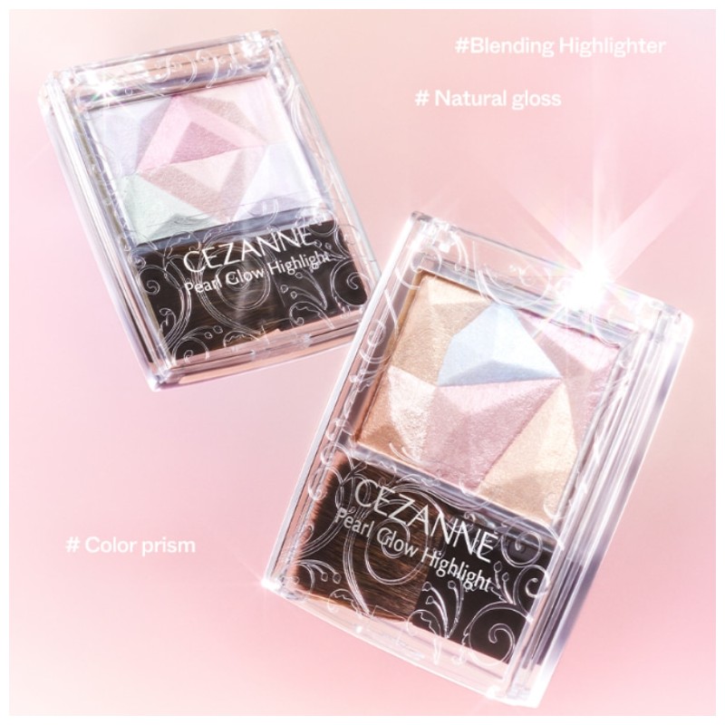 CEZANNE Pearl Glow Highlight Special Edition 2.4g, Shade:SP2 Romance Bloom