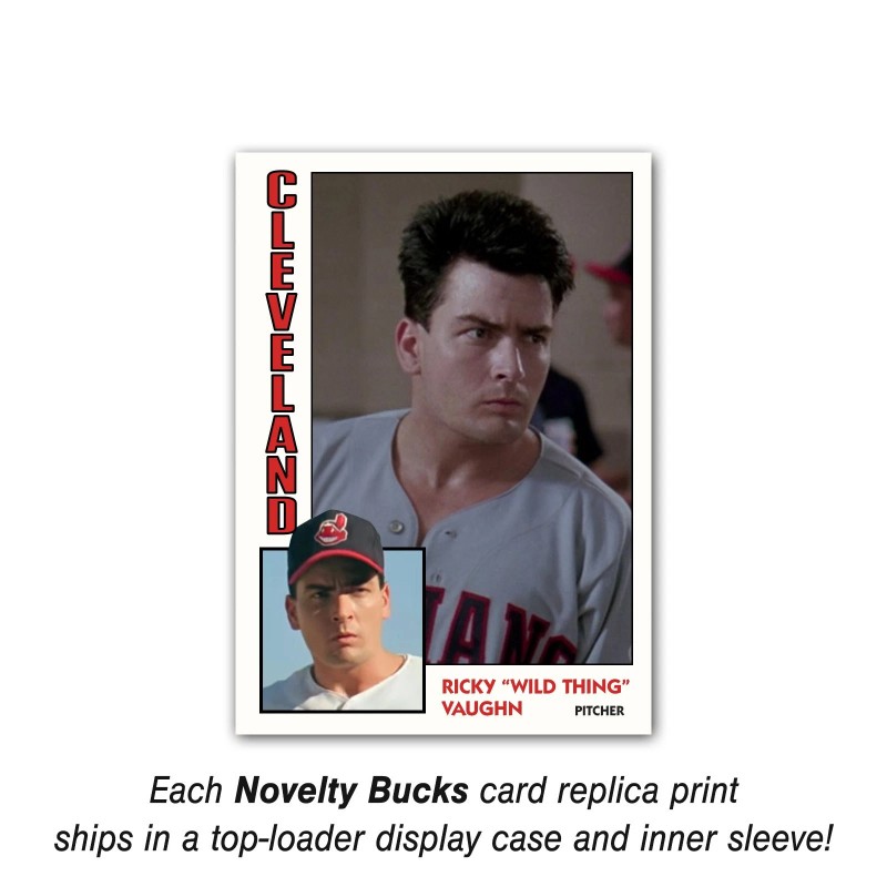 Ricky Vaughn "Wild Thing" Major League Collectible Parody Indians Card