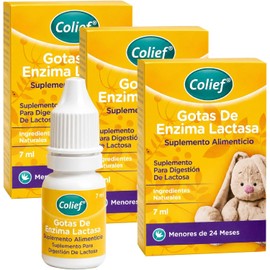 Colief Gotas de Enzima Lactasa 7ML, 3pzs