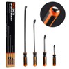REXBETI Pry Bar Set, Heavy Duty Pry Bar 4-Piece Mechanic