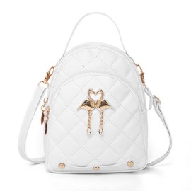 Back Packs Women, Women Small Backpack Back Pack Bags For Women Backpack Womens Swan Pendant Lightweight Mini Backpack Stylish Multipurpose for Commuting Shopping