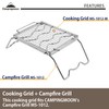 CAMPINGMOON 9.4"x7.9" Cooking Grid for Portable Campfire Grill MS-1012-W