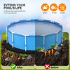 VINGLI 18 FT Round Pool Liner Pad for Above Ground
