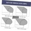 MAGICLULU 2Pcs Elastic Sofa Armrest Covers Light Grey Protective Towels