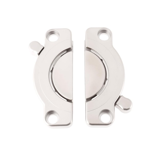Briny River 2Pcs 77mm Furniture Hinges Tabletop Connector Desk Combination