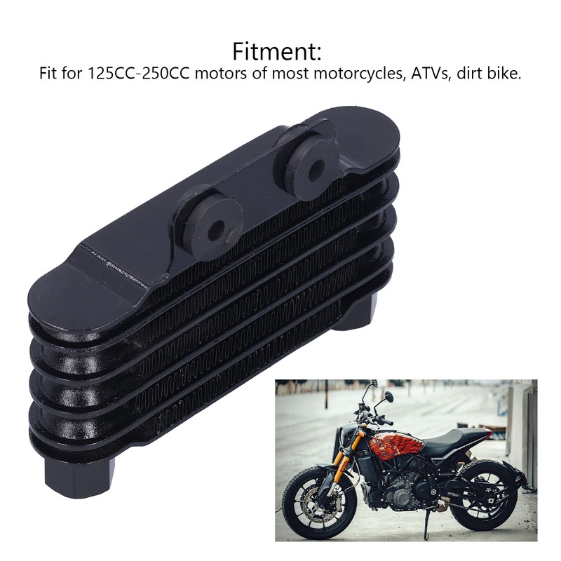 Universal Engine Oil Cooler Cooling Radiator Accessory for 125-250CC Motorcycles