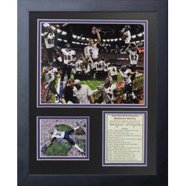 Legends Never Die Baltimore Ravens 2012 Champions Framed Photo Collage, 11 by 14-Inch