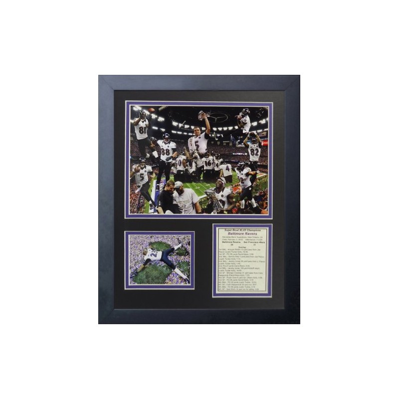 Legends Never Die Baltimore Ravens 2012 Champions Framed Photo Collage,