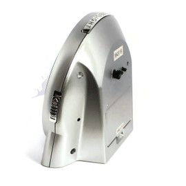 Atlanta Large Radio Alarm Clock Analogue Light Snooze Crescendo Numbers – 1843/19 (Silver)