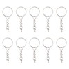 Split Keyring with Chain, 10Pcs Key Ring Blanks, Metal Keychain