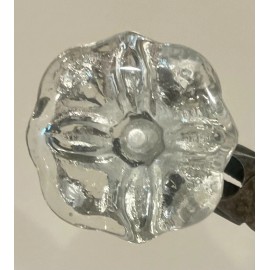 Vintage Home Decor Co. Oversize Clear Glass Furniture, Cabinet, Dresser Drawer Knobs Pulls