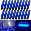 KEING Blue 3.8" 6 LED Trailer Marker Lights Sealed, LED