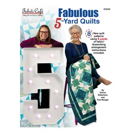 Fabric Cafe Fabric Cafe 2025 Fabulous 5-Yard Quilts - 8 New Printed Patterns - Simple Quilting Method - Queen/King Size Enlargement