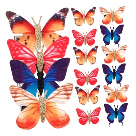 BESPORTBLE 20pcs Kawaii Butterfly Hair Clips for Girls Dreamy Sheer Accessories Mini Hairpins for Boys and Girls for Cosplay and Everyday Use Random Color