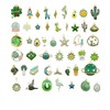 Julie Wang 30pcs Mixed Enamel Green Theme Charms Pendants for