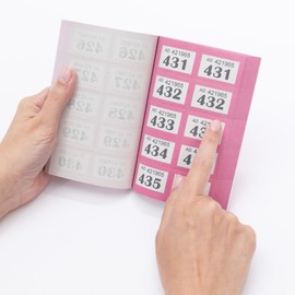 evelay Cloakroom Raffle 1-1000 Tombola Draw Tickets Numbered Pink