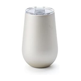 Rabbit Double Walled Stainless Steel Wine Tumbler, Includes Splash-Free Sliding Lid