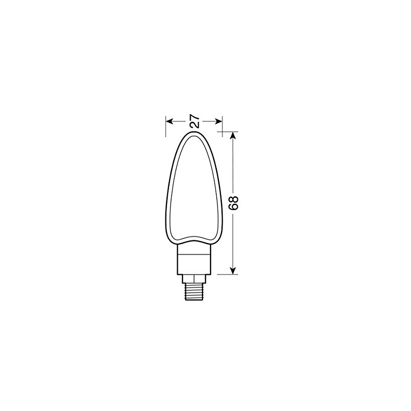 Osram Cp Black Arrows Arrow Mod Orange Glass Bulb