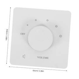 BUGUUYO Wall Audio Input Selector Volume Control Switch Adjustable Tone Control Panel for Speaker Systems Discreet Design for Clean Aesthetic Easy Installation for Home Audio Setup