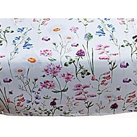 Raebel Tablecloth 130 x 170 cm Square Easy Care White Flower Meadow Colourful Spring Blanket Easter